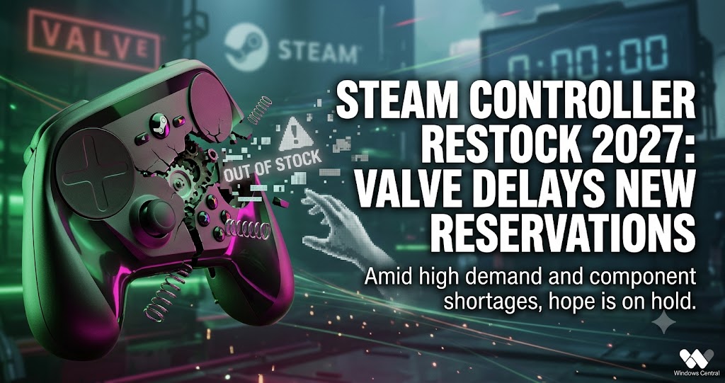 Steam Controller Restock 2027: Valve Delays New Reservations