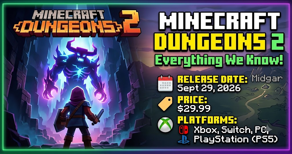 Minecraft Dungeons 2: Release Date, Price, Platforms, Everything We Know