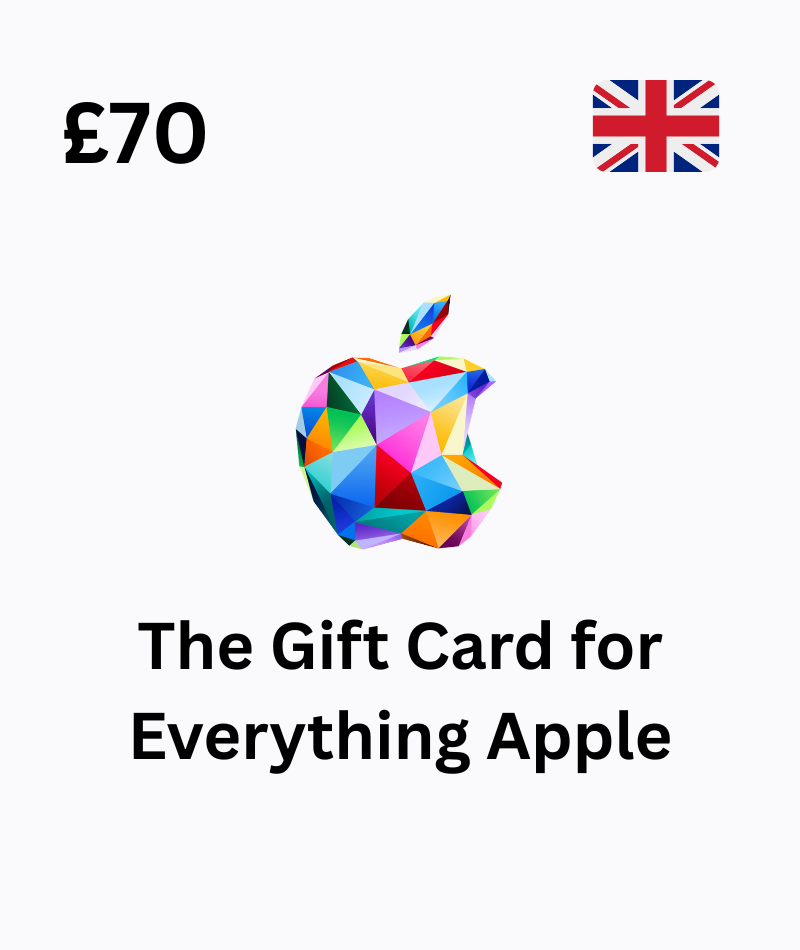 Apple Gift Card 70 GBP Redeemable in United Kingdom