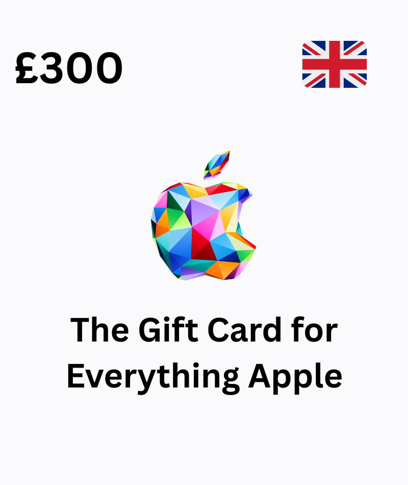 Apple Gift Card 300 GBP Redeemable in United Kingdom