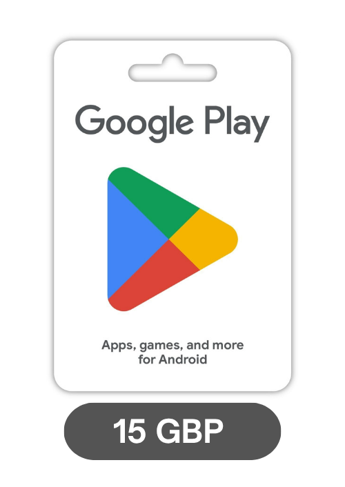 Google Play Gift Card - 15 GBP Redeemable in United Kingdom