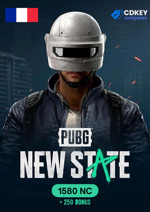 PUBG New State Gift Card Nc + 250 In-game Currency - 1580 NC Redeemable in France