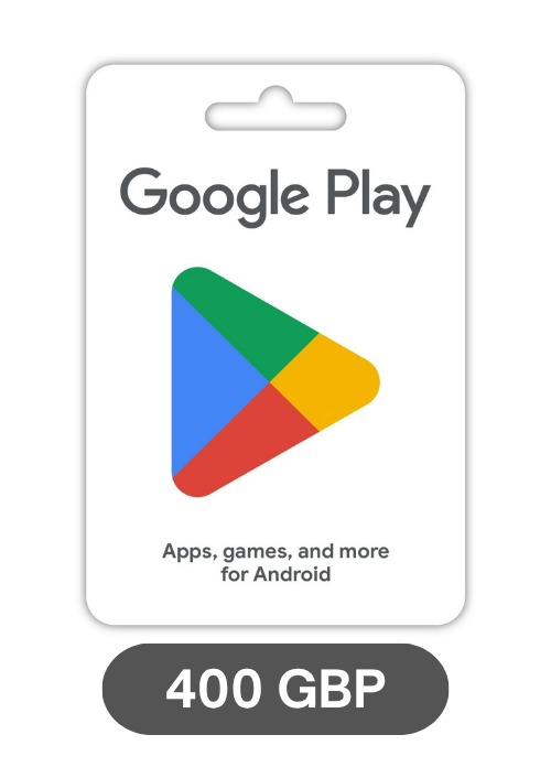 Google Play Gift Card - 400 GBP Redeemable in United Kingdom